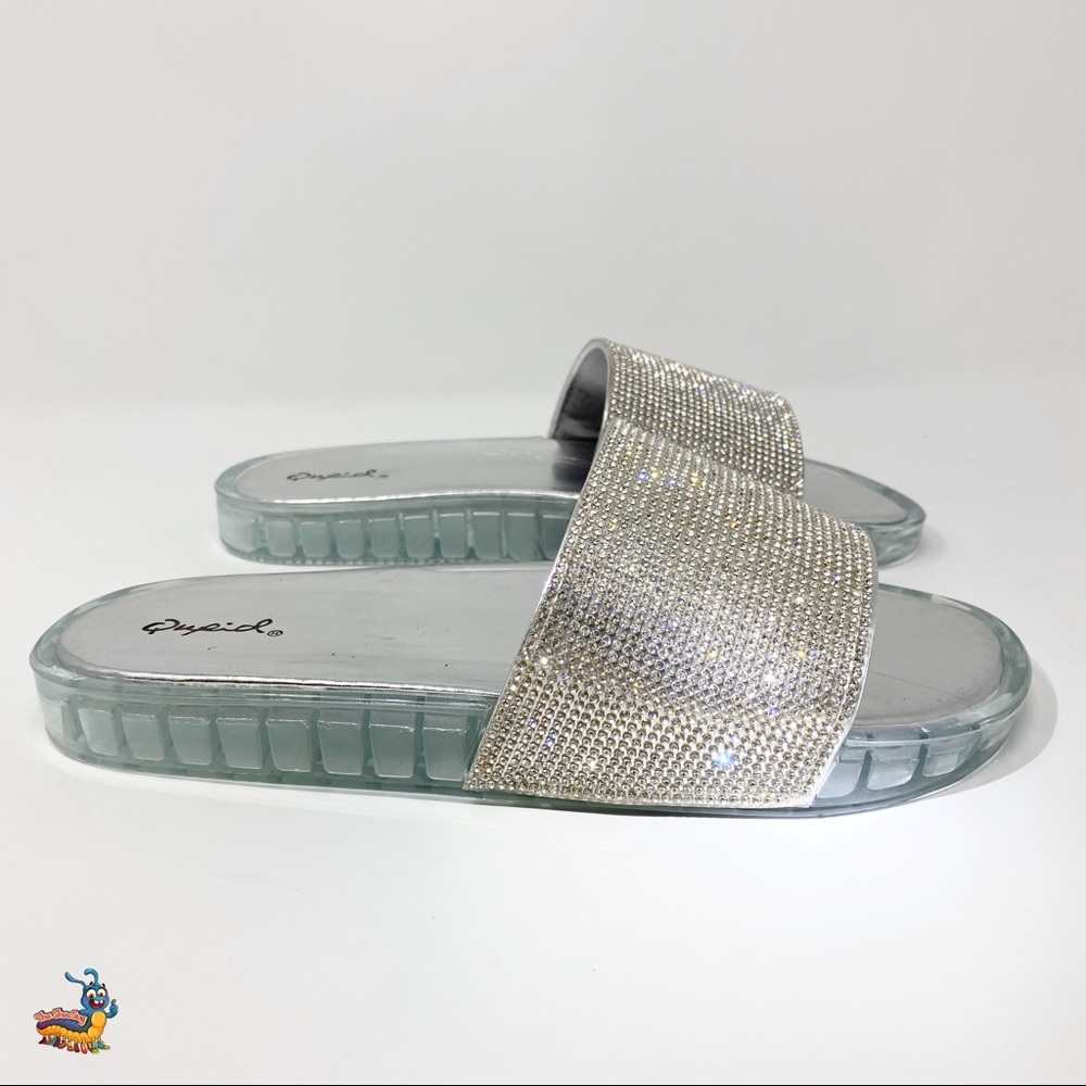 NEW Sparkly Jelly Slides Qupid Sandals